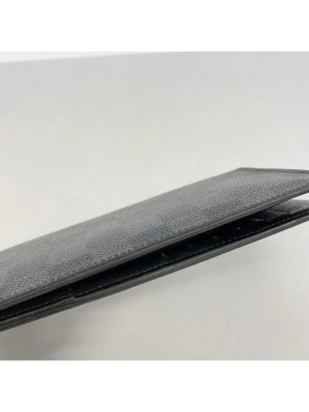 Louis Vuitton Wallet Damier Graphite Portefeuille Brazza Black Gray Vintage